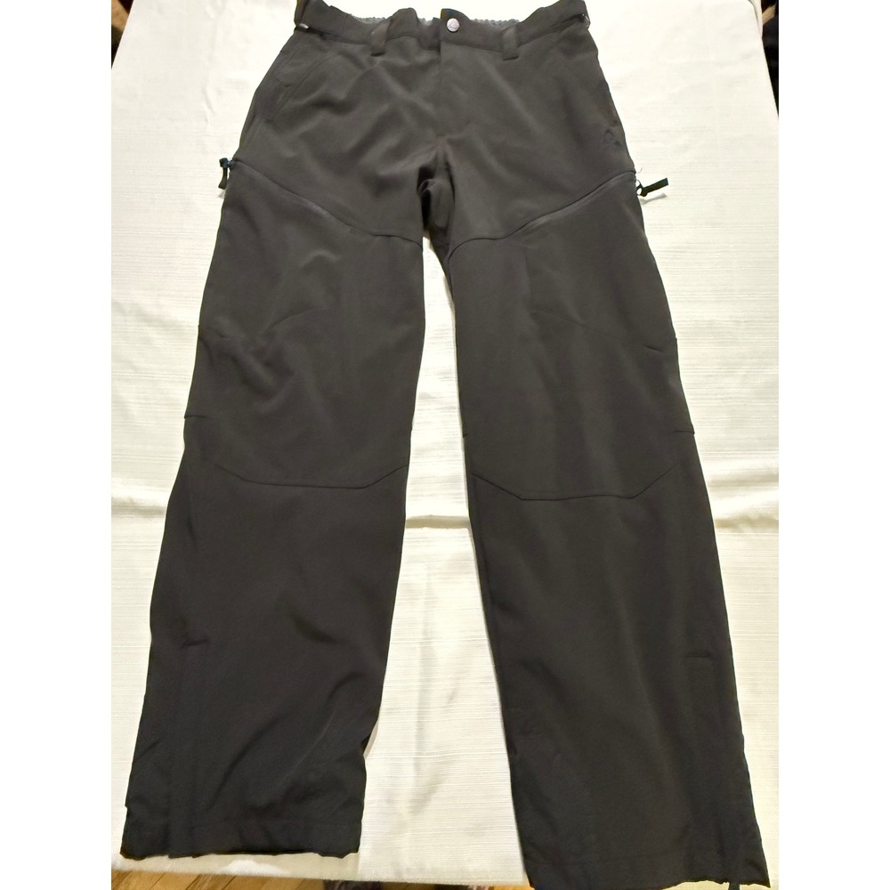 Gerry Mens Black Fleece Lined Snow Pants Water Resistant Outdoor Hiking Large